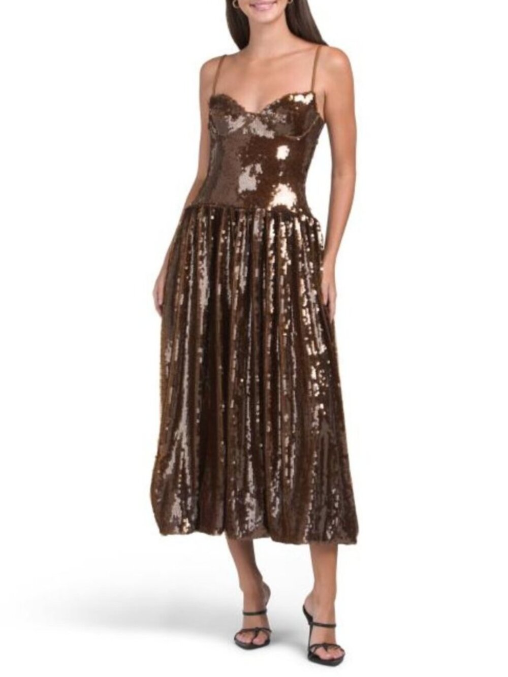 PATBO Sequin Midi Dress